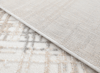 Tapis beige à motifs striés gris 160 x 230 cm PEKIN