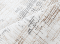 Tapis beige à motifs striés gris 160 x 230 cm PEKIN