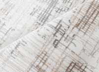 Tapis beige à motifs striés gris 160 x 230 cm PEKIN