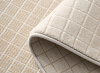 Tapis beige à petits carreaux 160 x 230 cm TALO