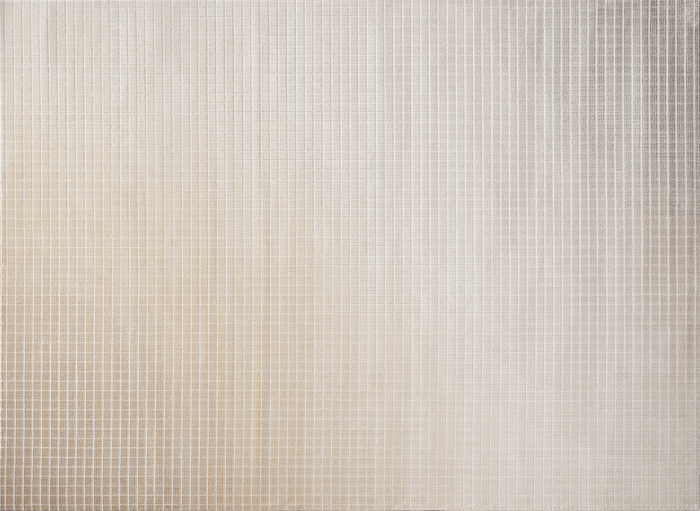 Tapis beige à petits carreaux 200 x 290 cm TALO