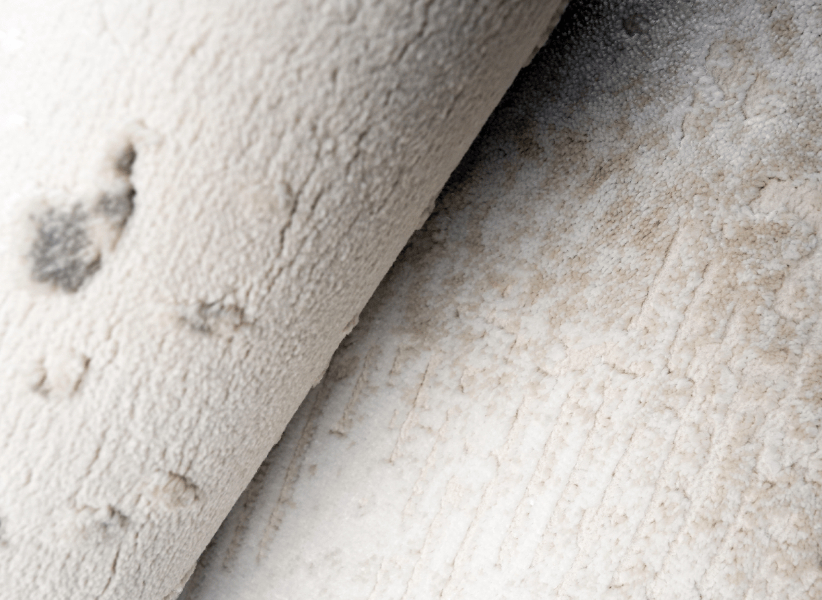 Tapis beige en tissu texturé 160 x 230 cm VANILLE