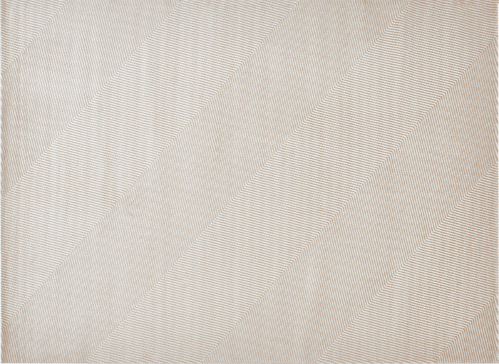 Tapis beige et blanc motif chevron 160 x 230 cm HERRING