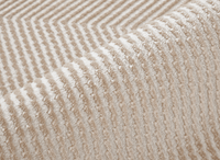 Tapis beige et blanc motif chevron 160 x 230 cm HERRING