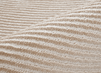Tapis beige et blanc motif organique 160 x 230 cm SAND