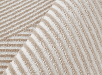 Tapis beige et blanc motif organique 200 x 290 cm SAND
