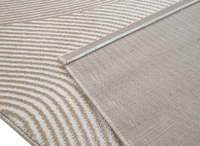 Tapis beige et blanc motif organique 200 x 290 cm SAND