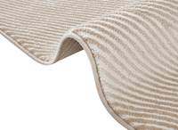 Tapis beige et blanc motif organique 200 x 290 cm SAND