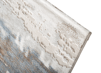 Tapis beige et bleu à motifs graphiques 160 x 230 cm MOSCOU