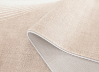 Tapis beige et gris à motifs blancs 160 x 230 cm PORTO