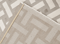 Tapis beige et gris à motifs rectangulaires 160 x 230 cm LYS