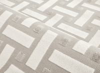 Tapis beige et gris à motifs rectangulaires 160 x 230 cm LYS