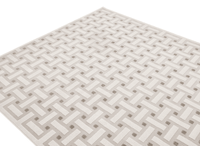 Tapis beige et gris à motifs rectangulaires 160 x 230 cm LYS