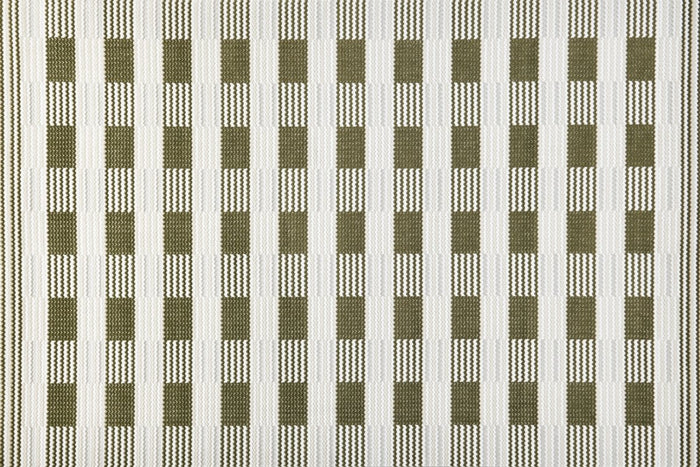 Tapis blanc à motifs carrés verts 200 x 290 cm THEOA