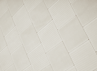 Tapis blanc écru à carreaux texturés 200 x 290 cm KARLINE