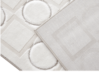 Tapis blanc écru à formes géométriques 154 x 230 cm KAELIES