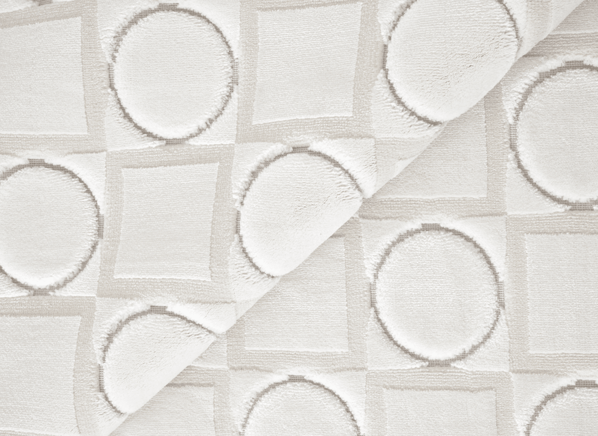 Tapis blanc écru à formes géométriques 192 x 290 cm KAELIES