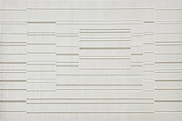 Tapis blanc écru à lignes asymétriques beiges 160 x 230 cm AYLAN