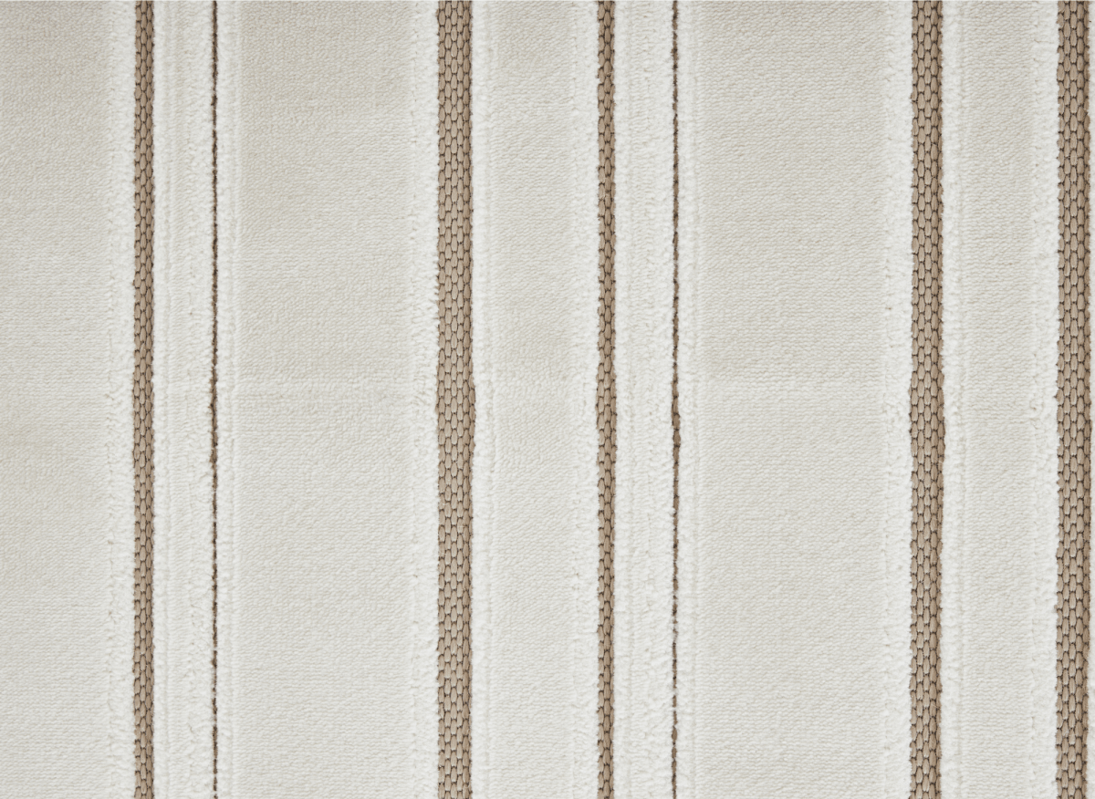 Tapis blanc écru à lignes asymétriques beiges 200 x 290 cm AYLAN