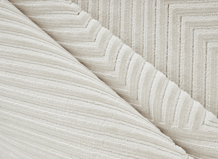 Tapis blanc écru à losanges beiges 160 x 230 cm ROUBY