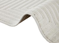 Tapis blanc écru à losanges beiges 200 x 290 cm ROUBY