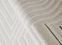 Tapis blanc écru à motifs chevrons  200 x 290 cm AMONA