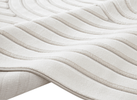 Tapis blanc écru à relief géométriques 192 x 290 cm AFINA