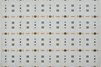 Tapis écru à motifs géométriques verts et orange 200 x 290 cm LOANE