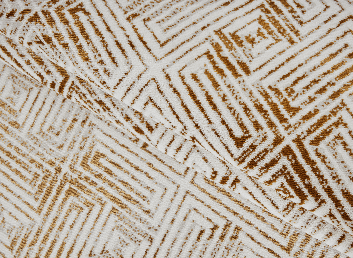 Tapis géométrique beige et marron 160 x 230 cm CARAMEL