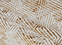 Tapis géométrique beige et marron 200 x 290 cm CARAMEL