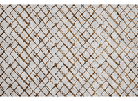 Tapis géométrique taupe et marron 200 x 290 cm LATTICE