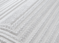 Tapis graphique art déco gris et blanc 200 x 290 cm HALL