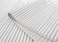 Tapis gris à lignes asymétriques 160 x 230 cm VENISE