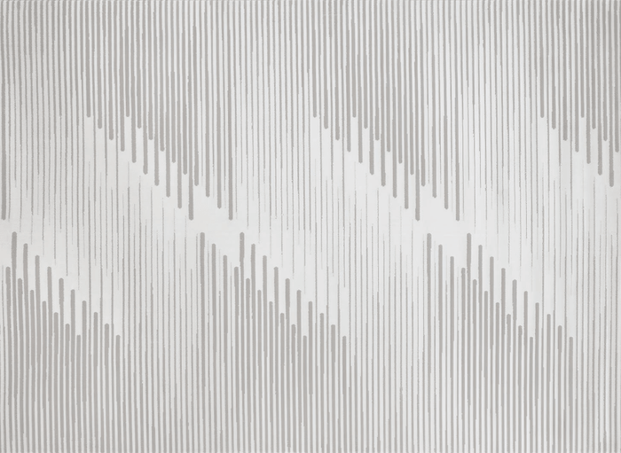 Tapis gris à lignes asymétriques 160 x 230 cm VENISE