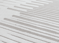 Tapis gris à lignes asymétriques 160 x 230 cm VENISE