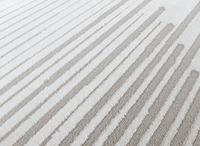 Tapis gris à lignes asymétriques 200 x 290 cm VENISE