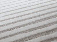 Tapis gris à lignes asymétriques 200 x 290 cm VENISE