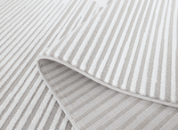 Tapis gris à lignes asymétriques 200 x 290 cm VENISE
