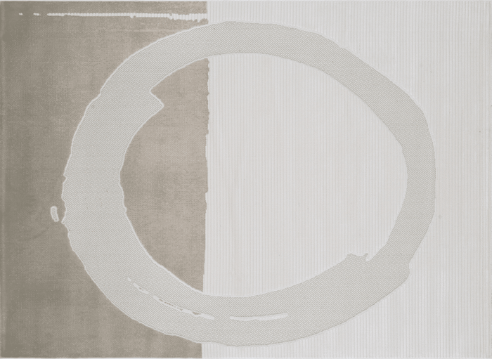 Tapis gris à motif circulaire 200 x 290 cm SYDNEY