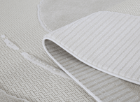 Tapis gris à motif circulaire 200 x 290 cm SYDNEY