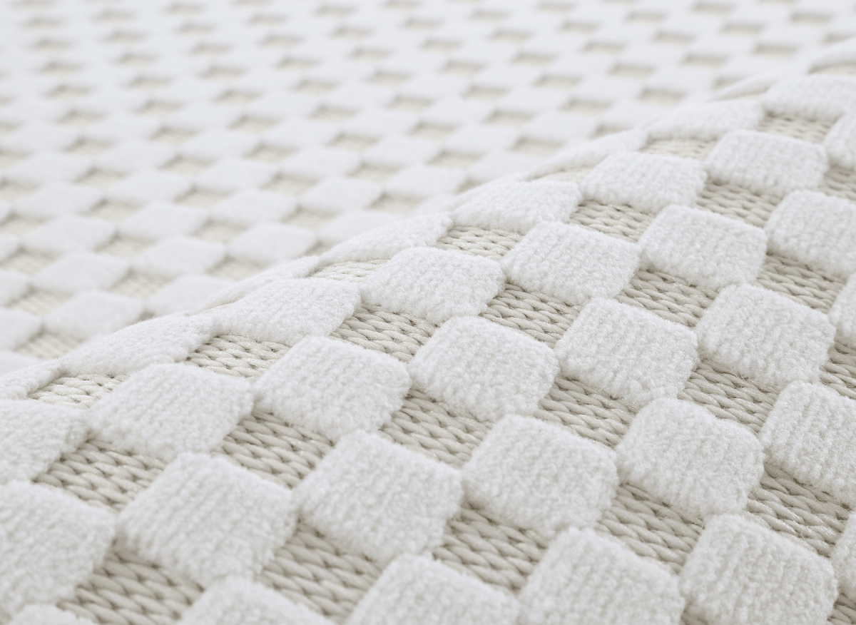 Tapis gris à motifs carreaux 160 x 230 cm MATILA