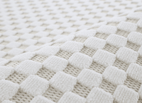 Tapis gris à motifs carreaux 200 x 290 cm MATILA