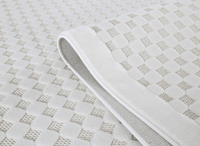 Tapis gris à motifs carreaux 200 x 290 cm MATILA