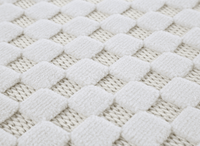 Tapis gris à motifs carreaux 200 x 290 cm MATILA
