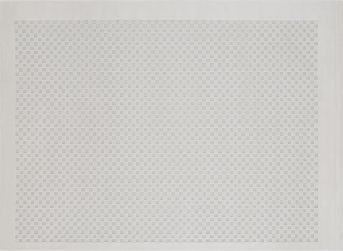 Tapis gris à motifs carreaux 200 x 290 cm MATILA