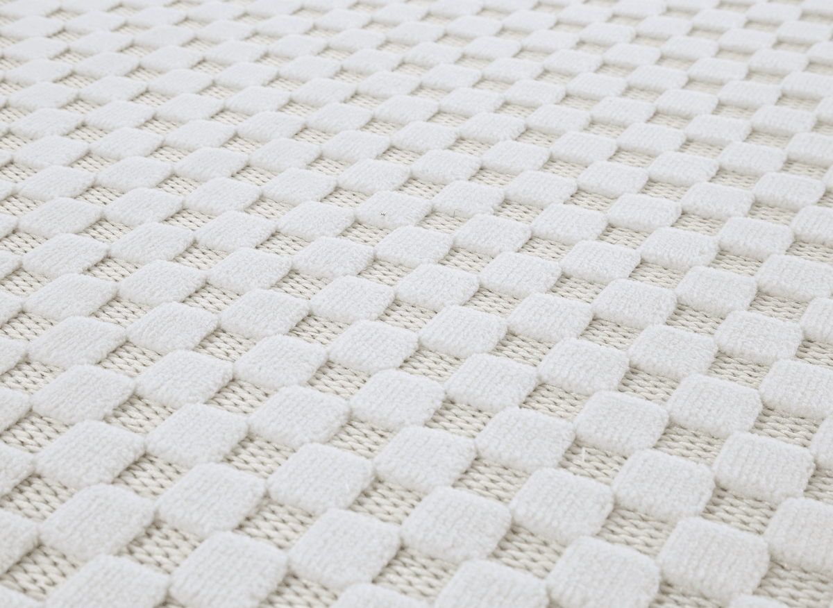 Tapis gris à motifs carreaux 200 x 290 cm MATILA