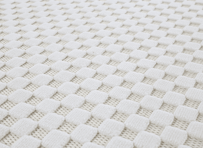Tapis gris à motifs carreaux 200 x 290 cm MATILA