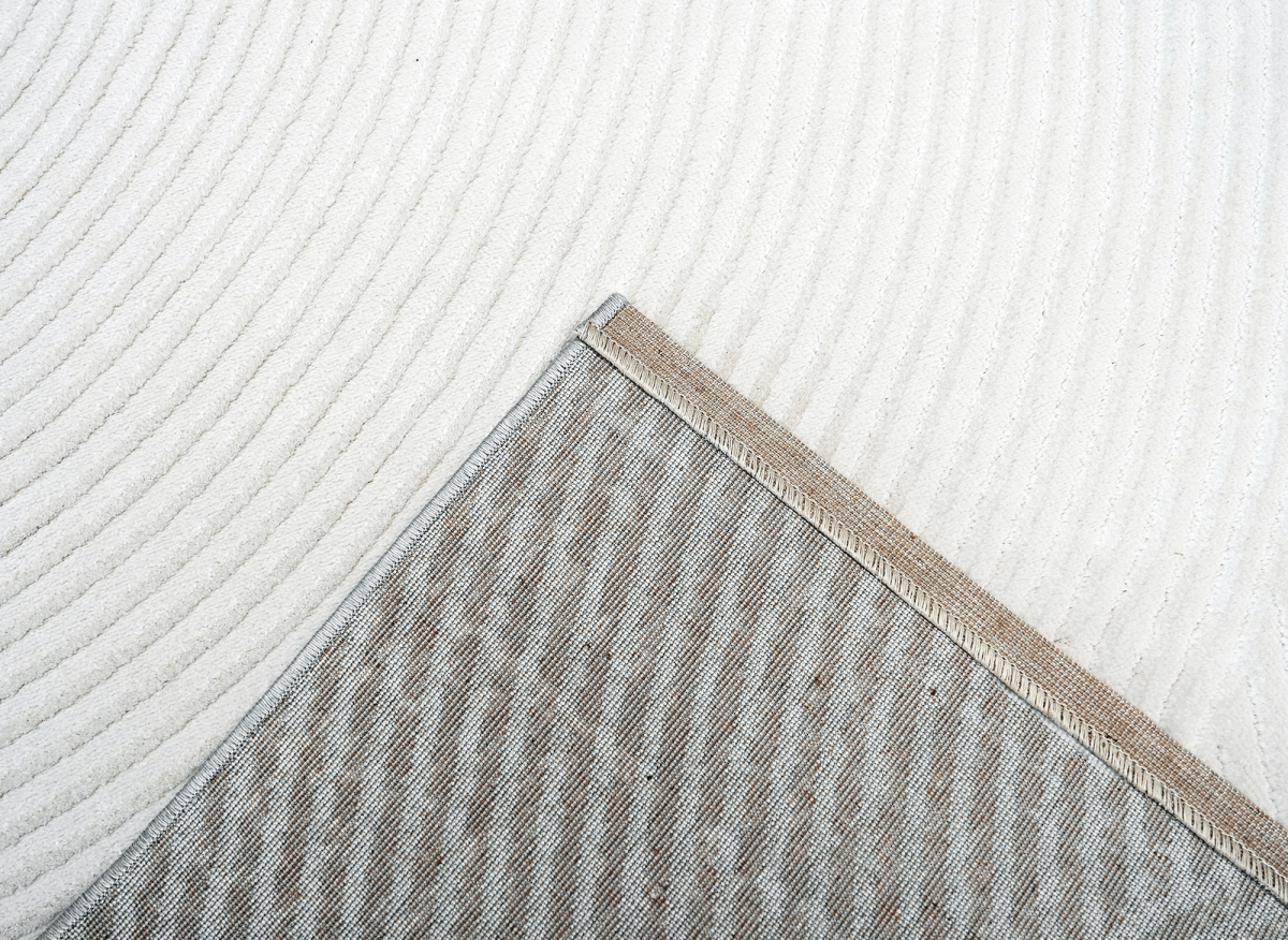 Tapis gris à motifs circulaires 160 x 230 cm NOLOCO