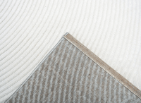 Tapis gris à motifs circulaires 160 x 230 cm NOLOCO