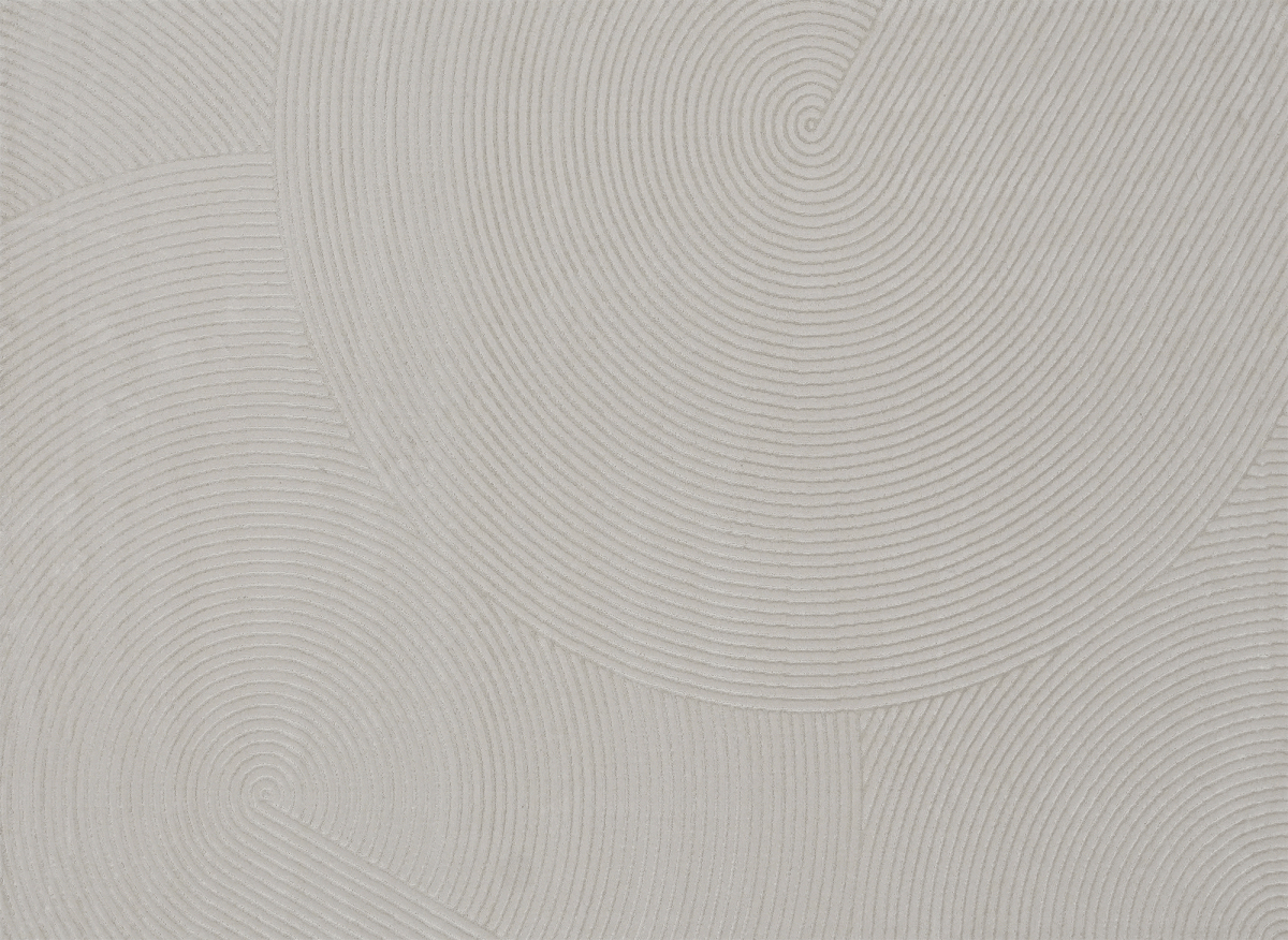 Tapis gris à motifs circulaires 200 x 290 cm NOLOCO